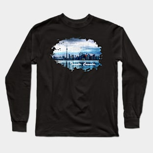 Canada. Toronto. Skyline Long Sleeve T-Shirt